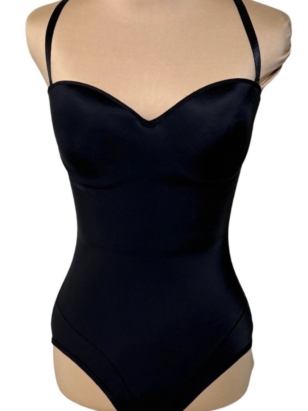 Marilyn Monroe Shapewear Bodysuit Black Underwire Smoothing Pinup Neutral Large